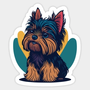 Yorkshire Terrier Portrait Sticker